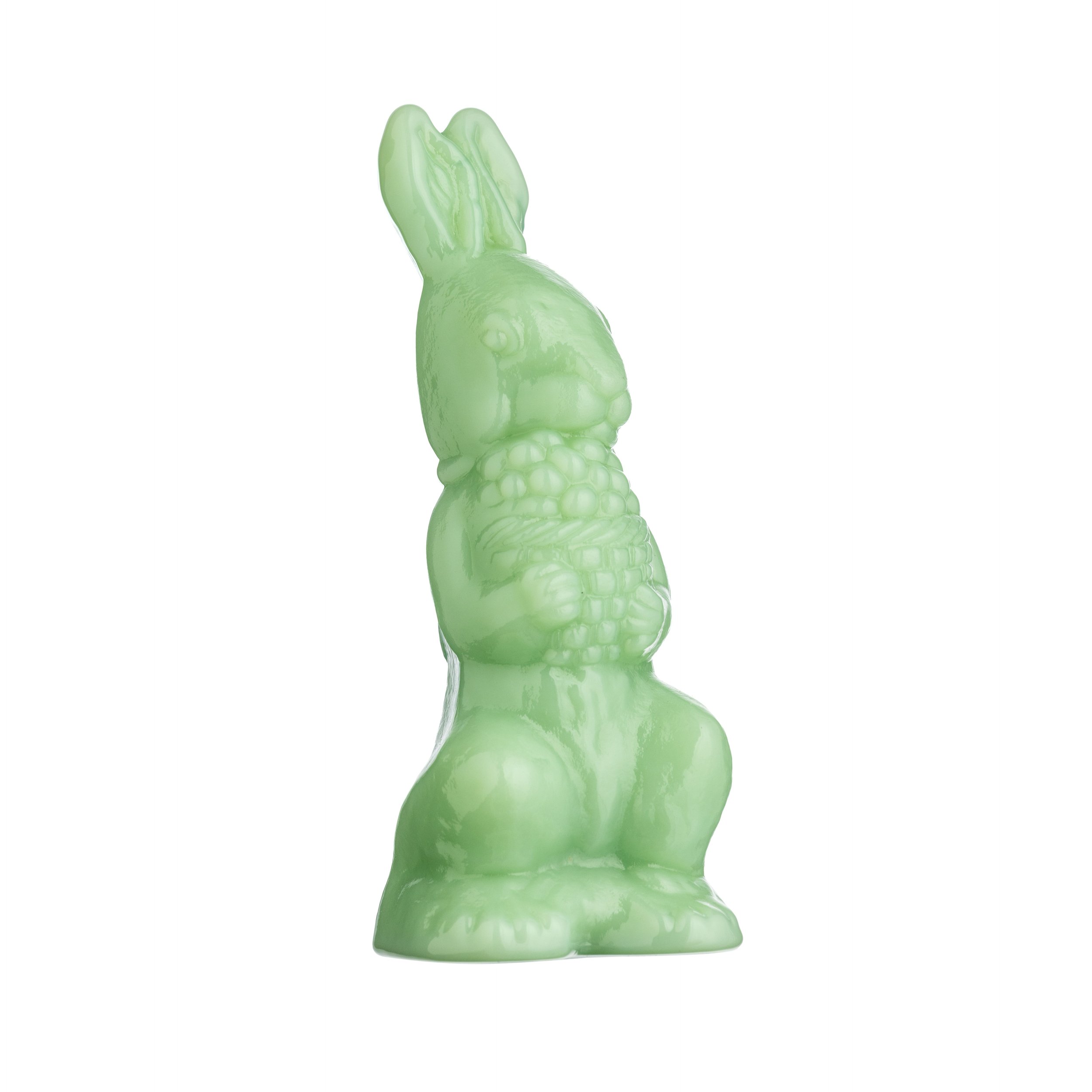 Bunny with Basket in Jadeite