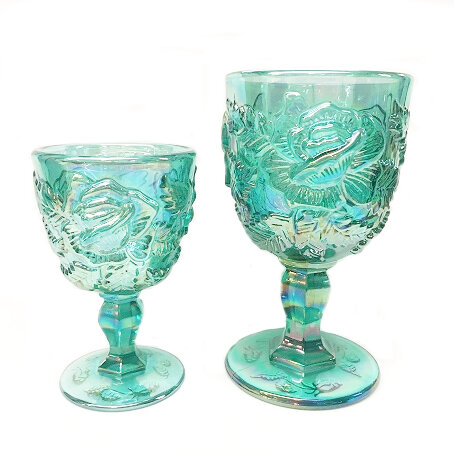 Teal Luster Goblet