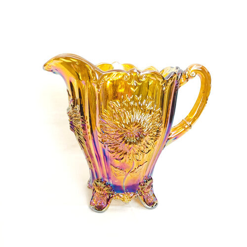 Dahlia Pitcher in Amber Luster