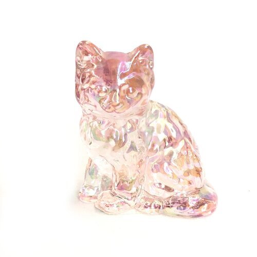Glass Kitty in Pink Luster