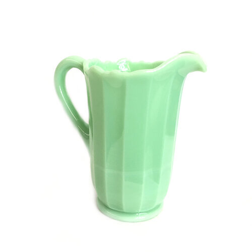 Panel Pitcher in Jadeite
