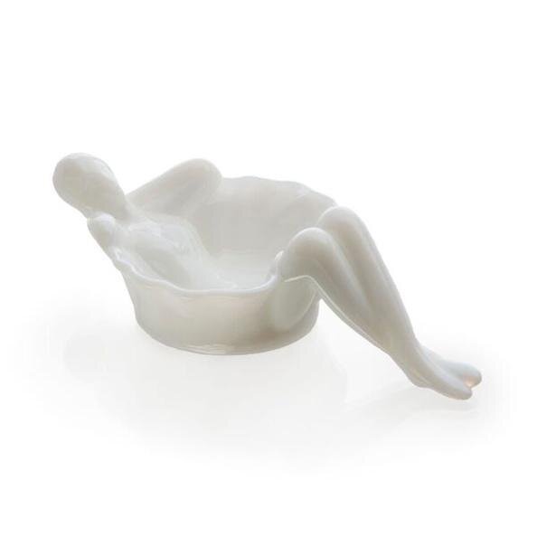 Bathing Beauty Soap Dish in White Milk