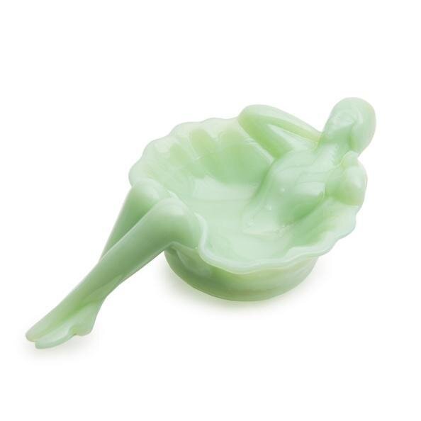 Bathing Beauty Soap Dish in Jadeite