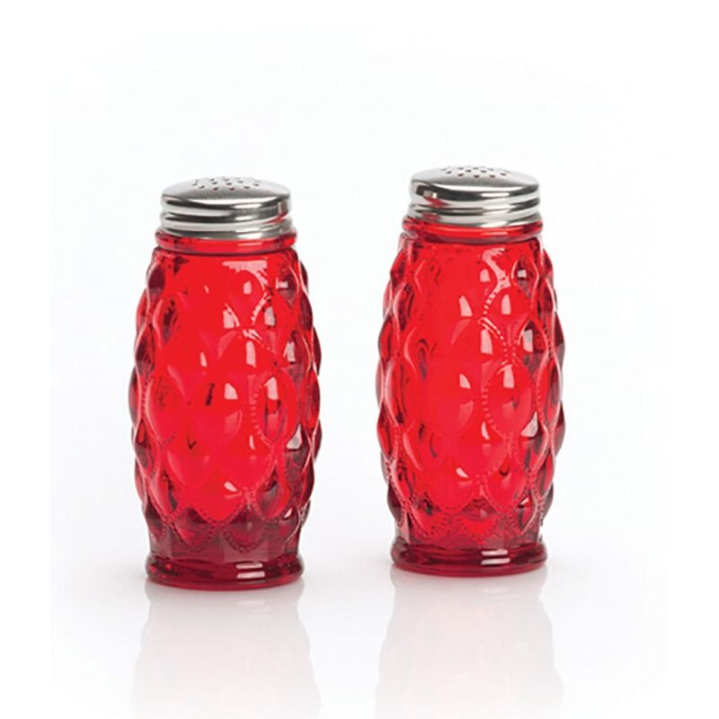 Elizabeth Salt & Pepper Shakers in Ruby