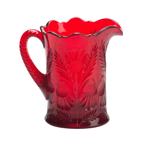Ruby Inverted Thistle Pitcher