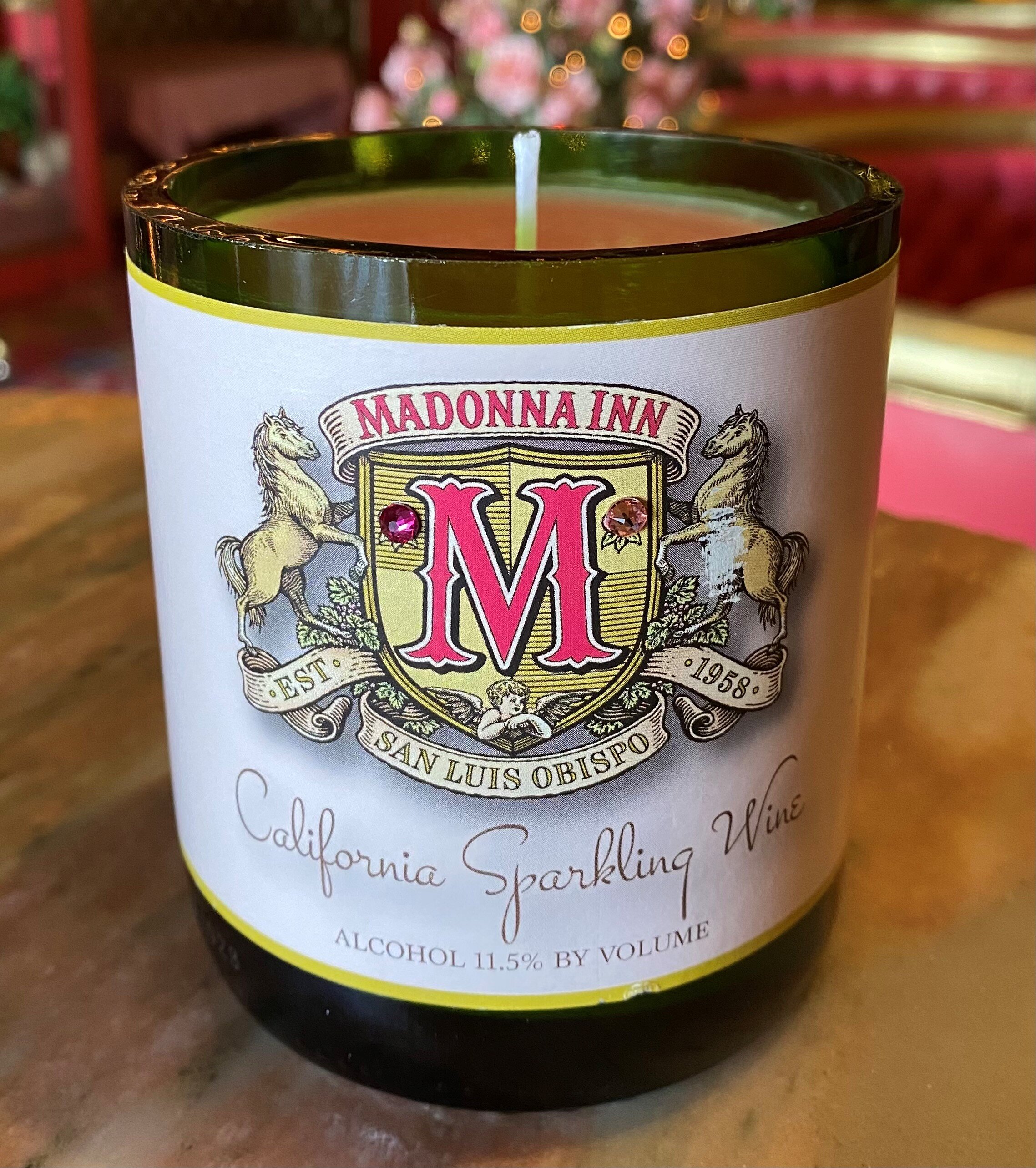 Madonna Inn Small Wine Candle