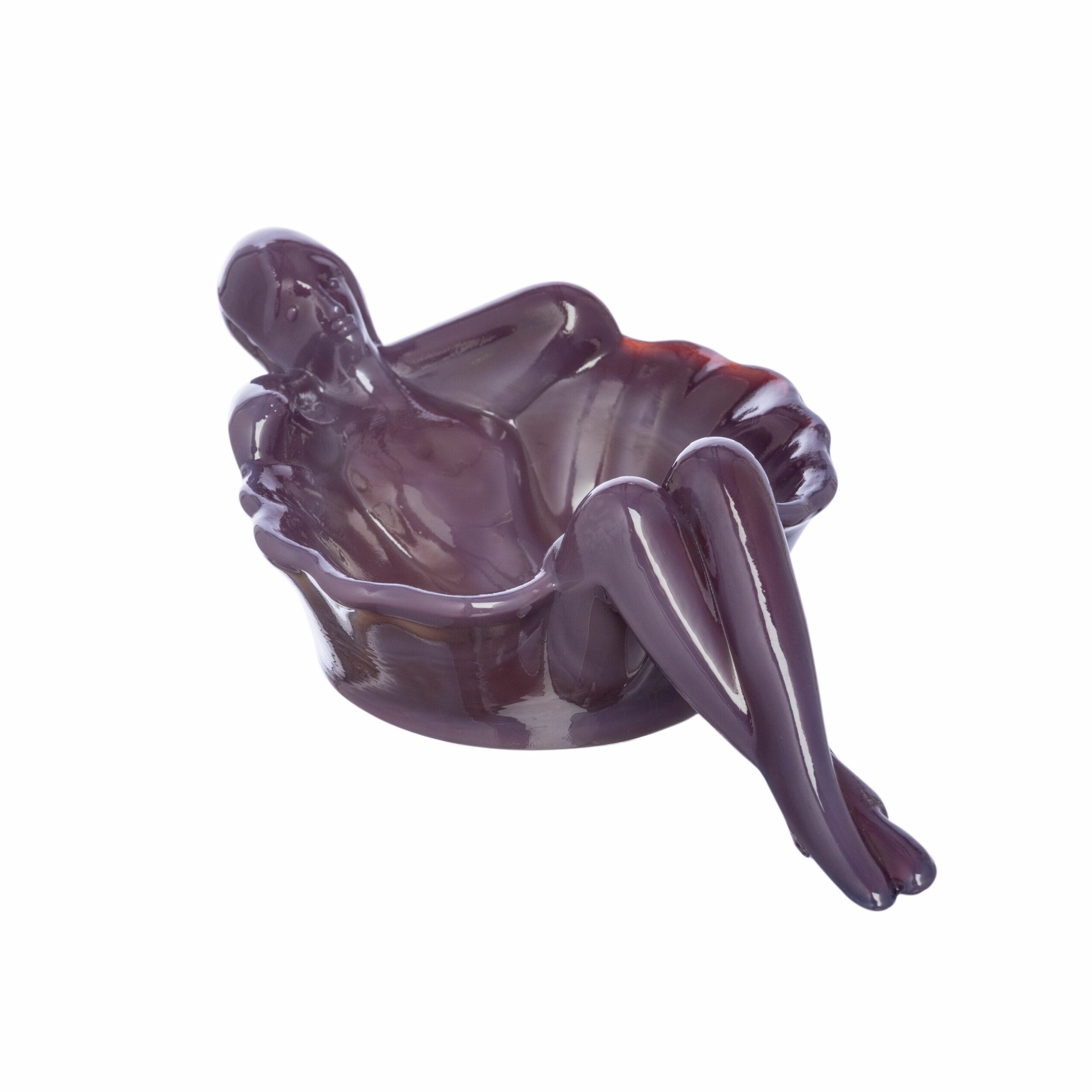 Bathing Beauty Soap Dish in Eggplant