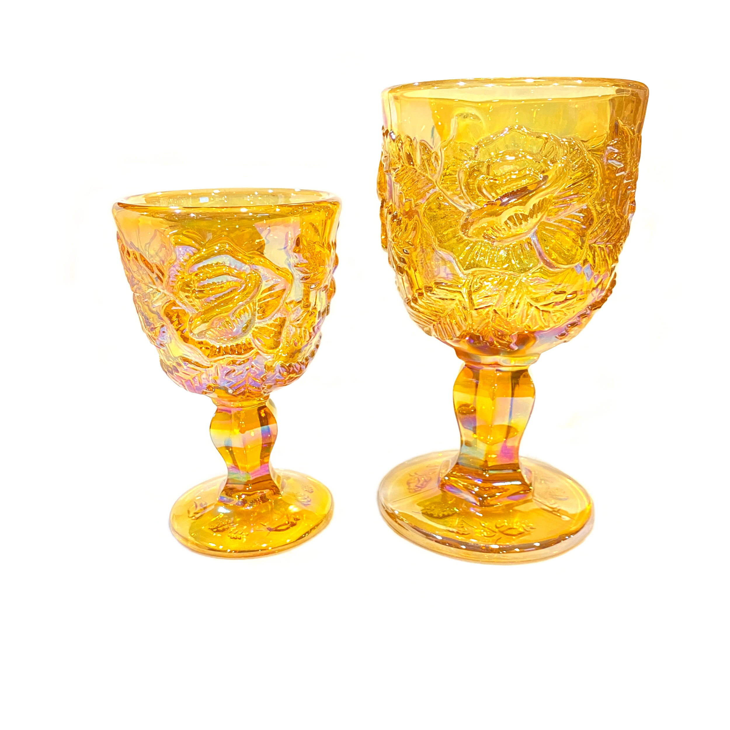 Amber Luster Goblet