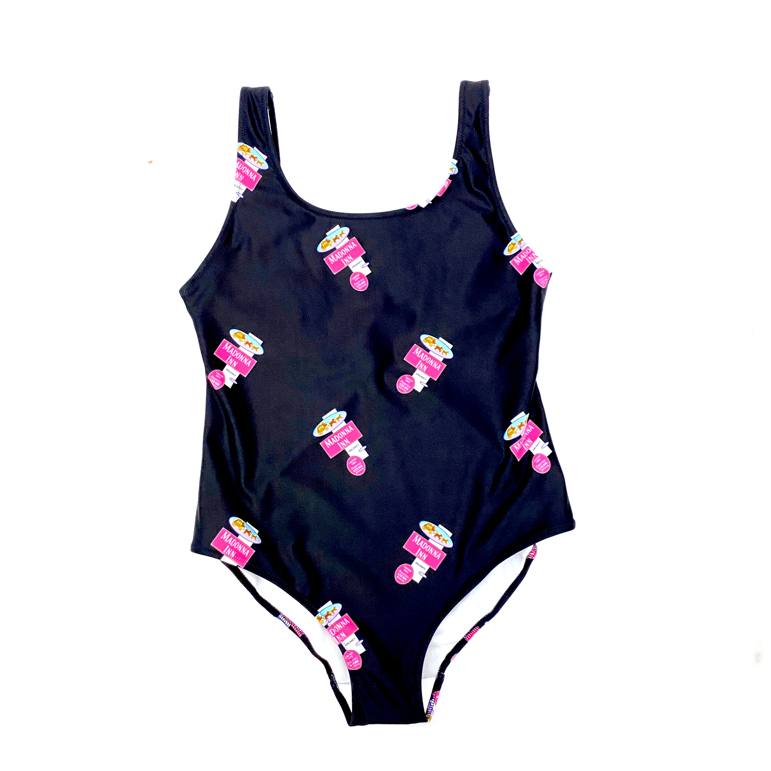 Madonna Inn Road Sign One-Piece Bathing Suit