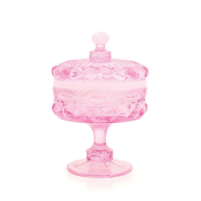 Eye Winker Covered Compot in Pink Opal