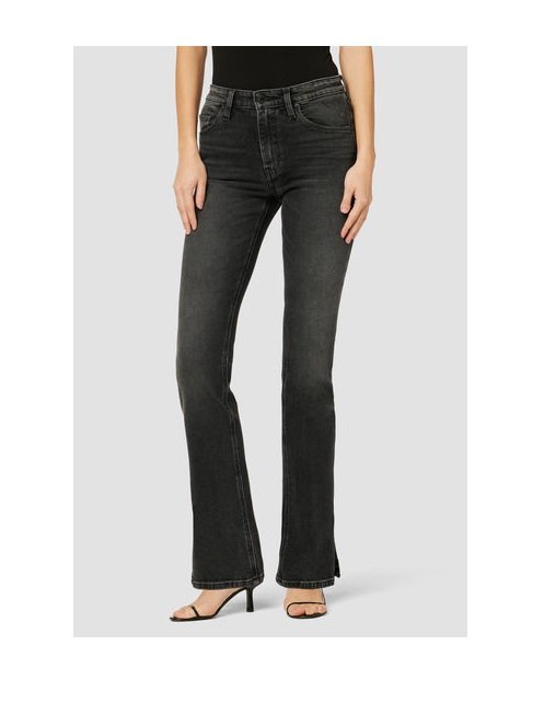 Barbara High-Rise Baby Bootcut Jean w/ Slit