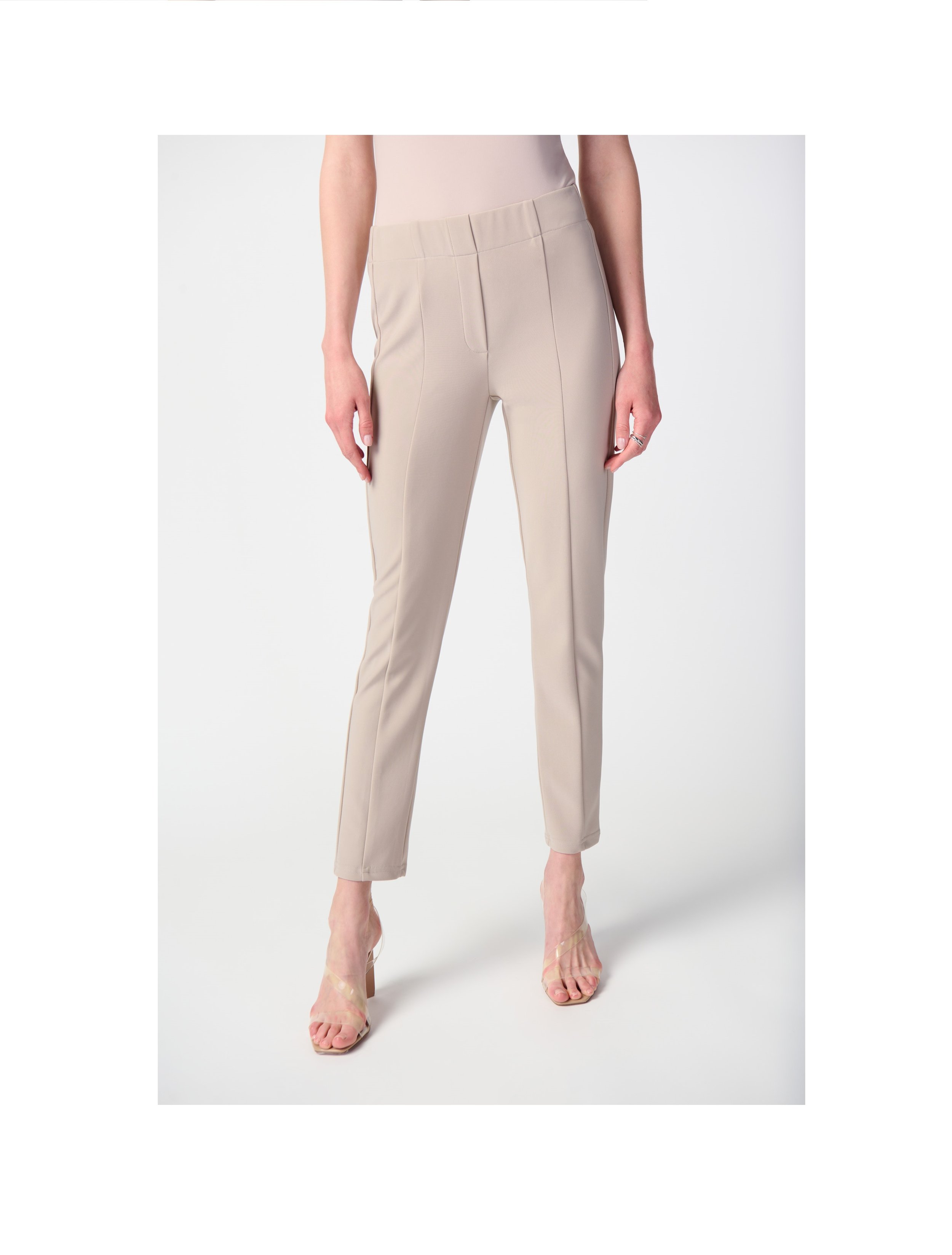 Silky Knit Slim-Fit Pull-On Pants
