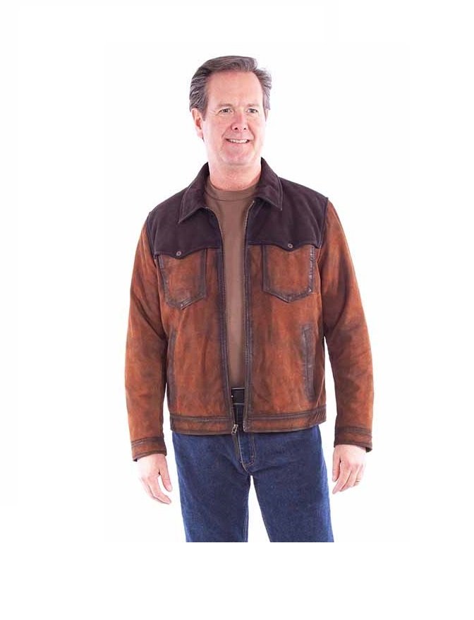 Two Tone Yoke Pocket Jacket