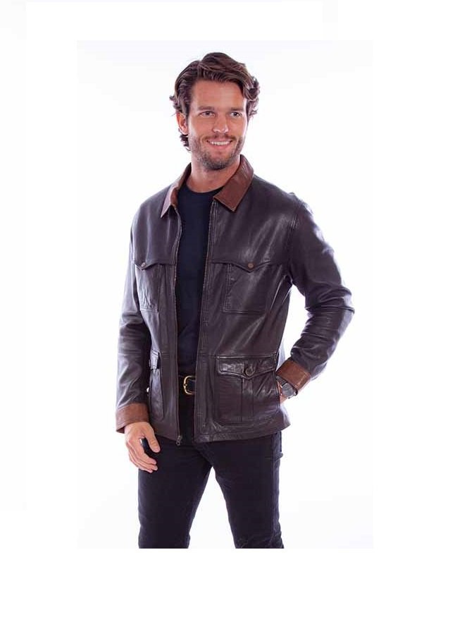Two Tone Yoke Jacket