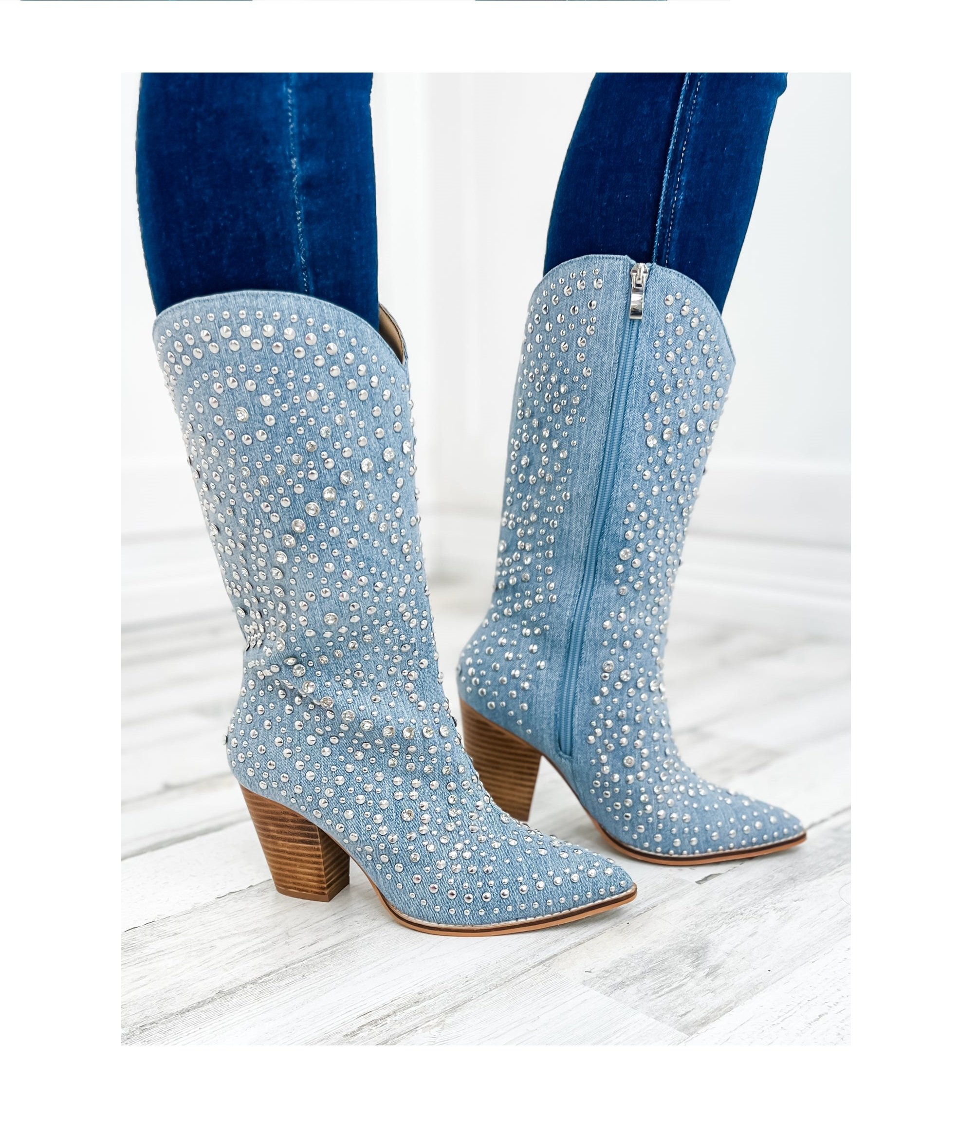 Boot Scootin Boots in Denim