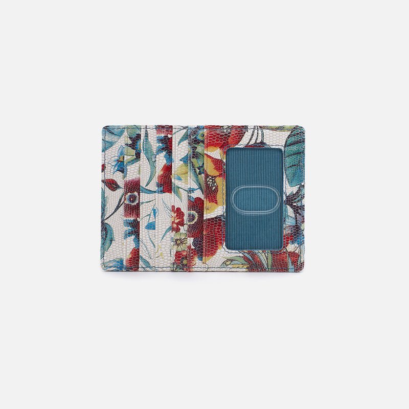 Euro Slide Card Case in Botanic Print