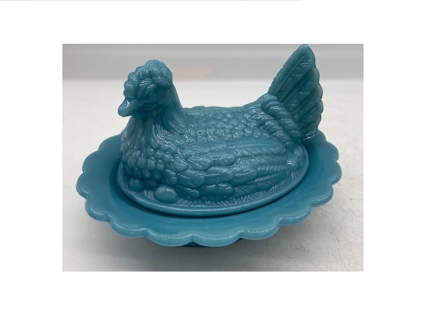 Covered Hen Dish in Georgia Blue