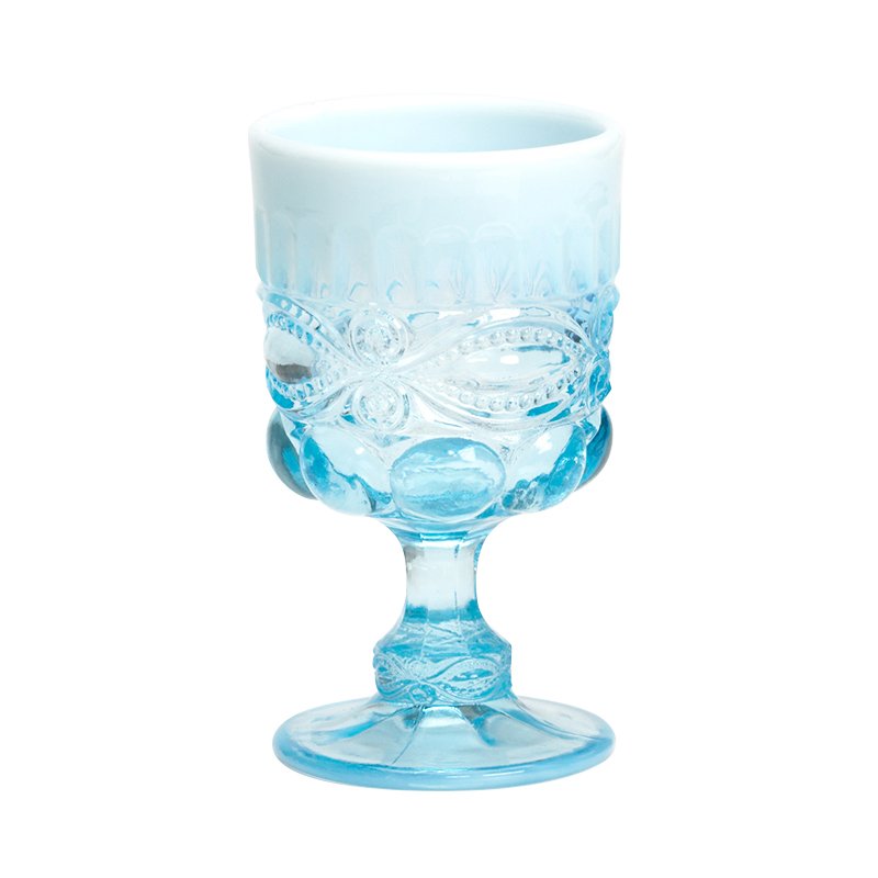 Eye Winker Goblet in Aqua Opal