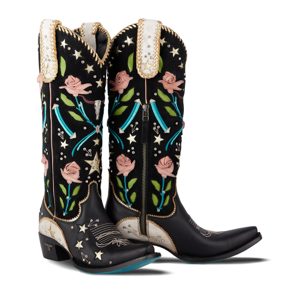 Stars Align Boot - Jet Black & Ceramic Crackle