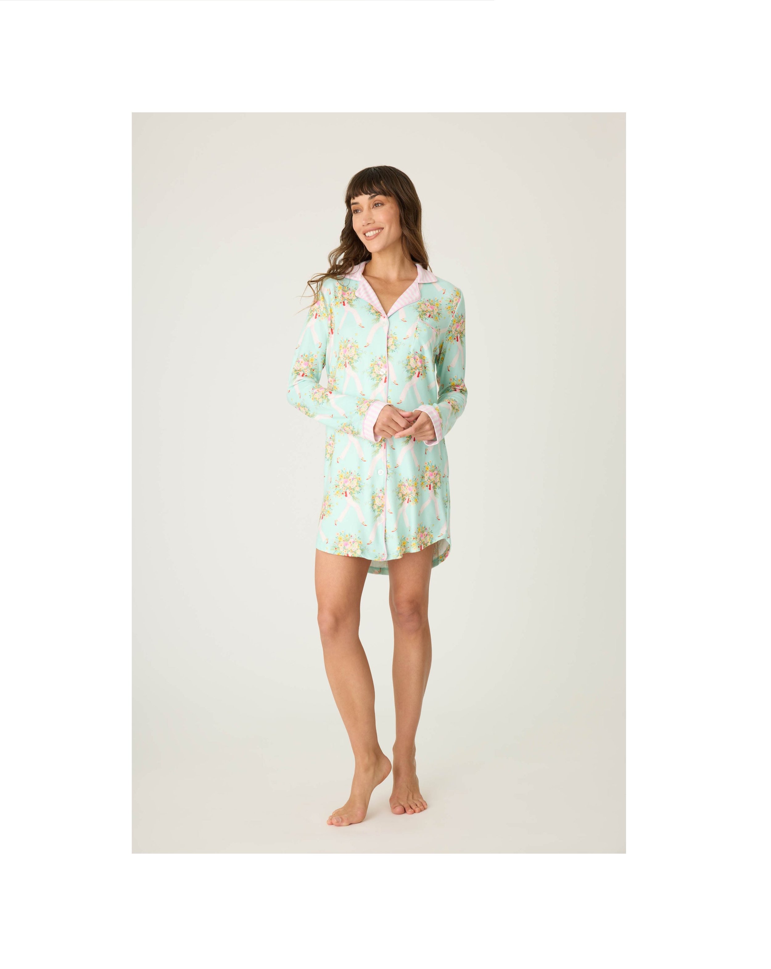 Adrian Valencia x PJS Floral Night Shirt