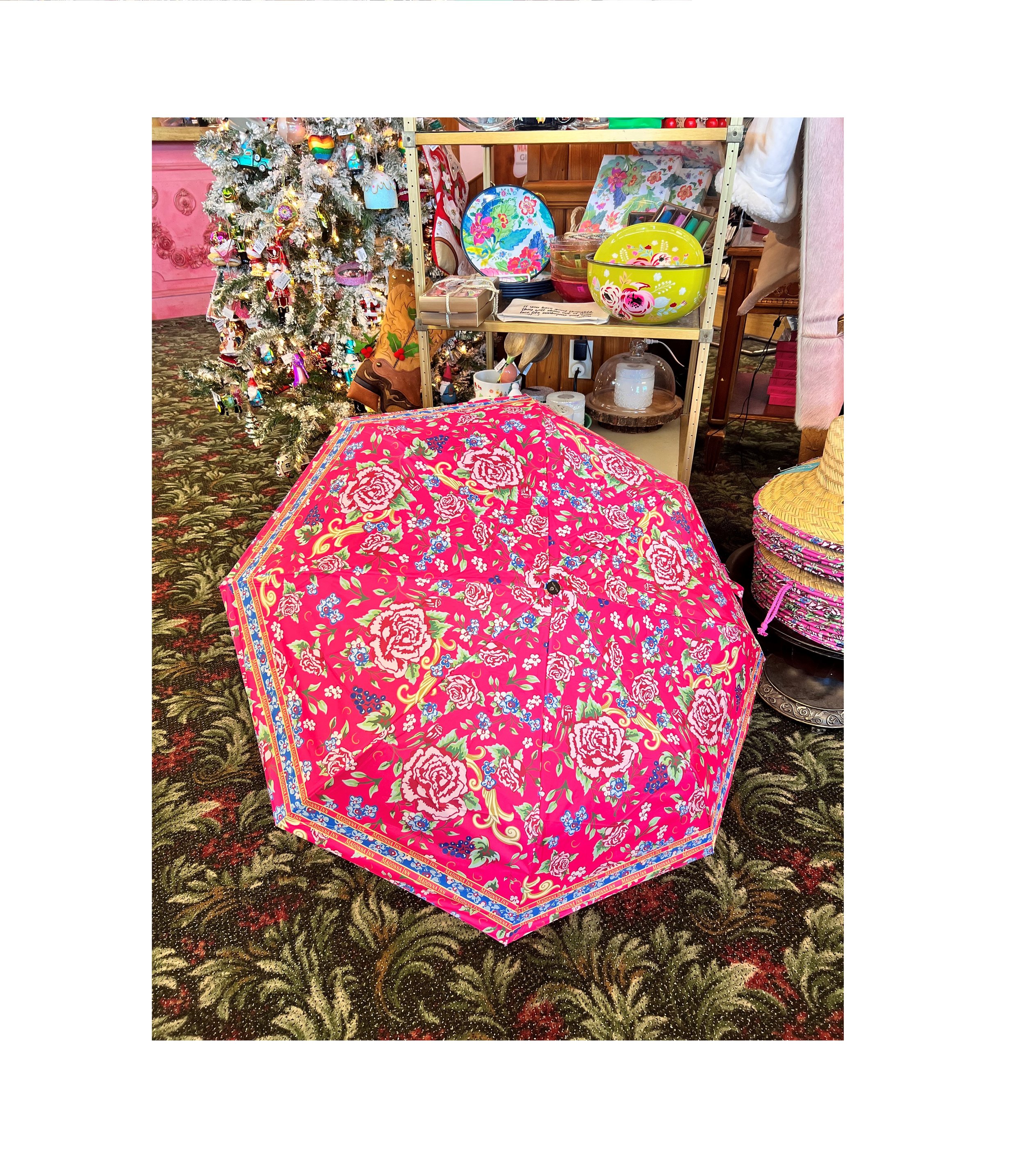 Carpet Print Travel Umbrella